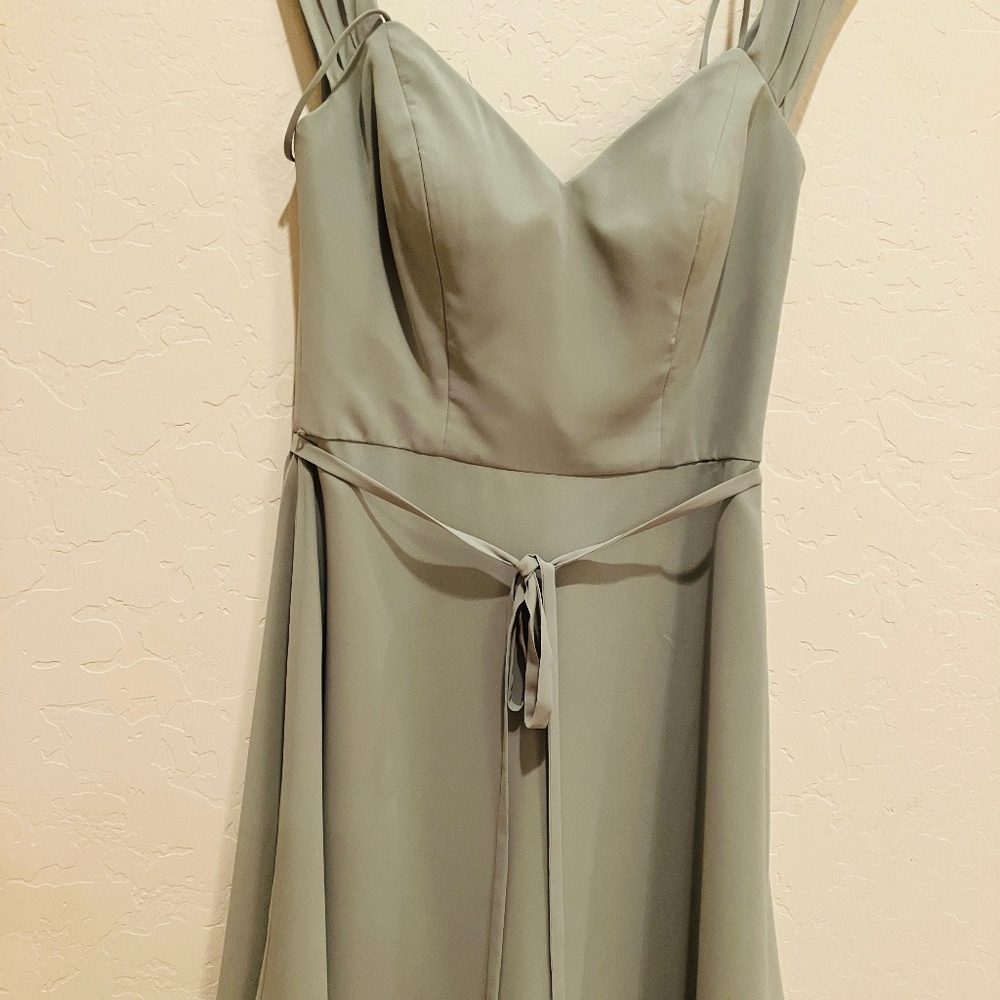 Pastel Green Bridesmaid and Wedding Guest Dress